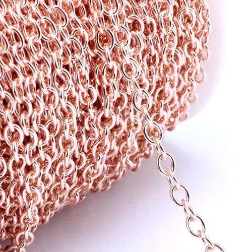 Oval Shape Cross Link Chain 6MM DIY Jewelry Accessories