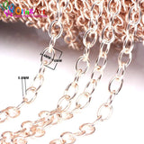 Oval Shape Cross Link Chain 6MM DIY Jewelry Accessories