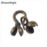 Antique Bronze Tone Ball Chain Clasp Jewelry Finding 16*8, 10*5MM