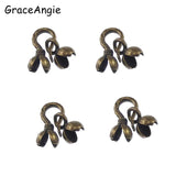 Antique Bronze Tone Ball Chain Clasp Jewelry Finding 16*8, 10*5MM