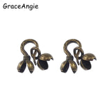 Antique Bronze Tone Ball Chain Clasp Jewelry Finding 16*8, 10*5MM