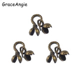 Antique Bronze Tone Ball Chain Clasp Jewelry Finding 16*8, 10*5MM