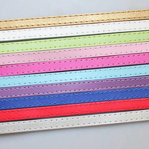 10 Strips Copy Leather Belt 8mm 1m PU Leather DIY Accessories