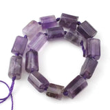 Faceted Amethyst Stone Beads for DIY Jewelry Making 7.5inch