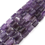 Faceted Amethyst Stone Beads for DIY Jewelry Making 7.5inch