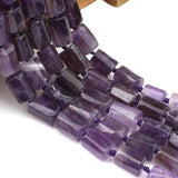 Faceted Amethyst Stone Beads for DIY Jewelry Making 7.5inch