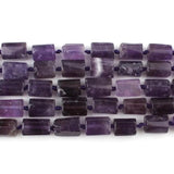 Faceted Amethyst Stone Beads for DIY Jewelry Making 7.5inch