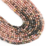 2 3mm Natural Rhodonite Stone Round Spacer Beads for Jewelry Making