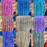 Shimmer Beads Wheel Crystal MoonStone Glitter Beads DIY Jewelry Making