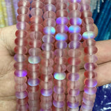 Shimmer Beads Wheel Crystal MoonStone Glitter Beads DIY Jewelry Making