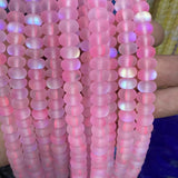 Shimmer Beads Wheel Crystal MoonStone Glitter Beads DIY Jewelry Making