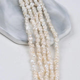 Baroque Freshwater Pearl Strand, 4-5mm Natural Real Pearls