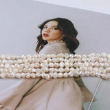 Baroque Freshwater Pearl Strand, 4-5mm Natural Real Pearls