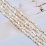 Baroque Freshwater Pearl Strand, 4-5mm Natural Real Pearls