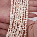Baroque Freshwater Pearl Strand, 4-5mm Natural Real Pearls