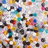 50pcs Smile Face Letter Acrylic Spacer Beads for DIY Jewelry Making