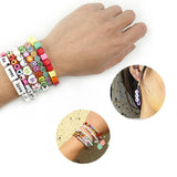 50pcs Acrylic Letters Beads Colorful English Alphabet Bracelet DIY