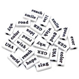 50pcs Acrylic Letters Beads Colorful English Alphabet Bracelet DIY