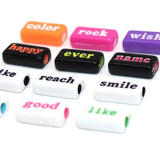 50pcs Acrylic Letters Beads Colorful English Alphabet Bracelet DIY