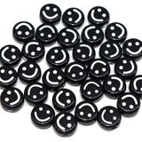 50pcs Colorful Plastic Alphabet Bead Smiley Face Letters Bracelet DIY Beads