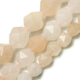 Light Pink Aventurine Faceted Beads 4-12mm for DIY Jewelry