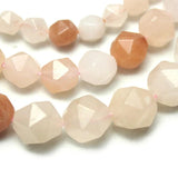 Light Pink Aventurine Faceted Beads 4-12mm for DIY Jewelry