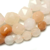 Light Pink Aventurine Faceted Beads 4-12mm for DIY Jewelry