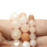 Light Pink Aventurine Faceted Beads 4-12mm for DIY Jewelry