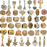 10Pcs Sunflower Crown Charms Beads Pendant for DIY Bracelets Necklaces