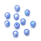 20pcs Glass Porcelain ABS Beads Cut Face Loose Beads for Jewelry Making DIY