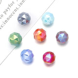 20pcs Glass Porcelain ABS Beads Cut Face Loose Beads for Jewelry Making DIY