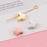 Stainless Steel Butterfly Hole Beads Charms for Jewelry Making