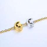 5pcs Stainless Steel Moon Star Loose Beads DIY Jewelry Accessories