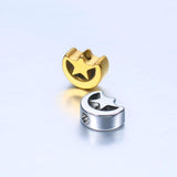 5pcs Stainless Steel Moon Star Loose Beads DIY Jewelry Accessories