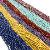 Natural Stone Beads 2mm/3mm/4mm Faceted Rice Beads for DIY Jewelry Making