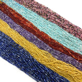 Natural Stone Beads 2mm/3mm/4mm Faceted Rice Beads for DIY Jewelry Making