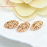 4PCS 17x10MM Oval Spacer Beads Bracelet High Diy Jewelry Accessories