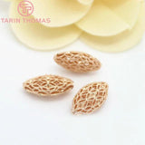 4PCS 17x10MM Oval Spacer Beads Bracelet High Diy Jewelry Accessories