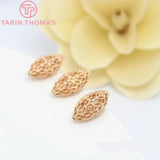 4PCS 17x10MM Oval Spacer Beads Bracelet High Diy Jewelry Accessories