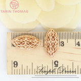 4PCS 17x10MM Oval Spacer Beads Bracelet High Diy Jewelry Accessories