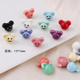 10pcs Ceramic Little Mouse Beads DIY Bracelet Accessories Materials