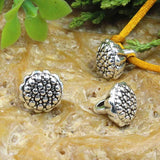 50pcs Antique Silver Buddhism Charm Beads 8x9mm DIY Jewelry Accessories
