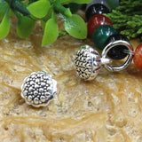 50pcs Antique Silver Buddhism Charm Beads 8x9mm DIY Jewelry Accessories