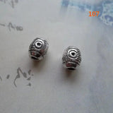 50pcs Tibetan Silver Oval Spacer Beads 6x8mm DIY Jewelry Making Charms
