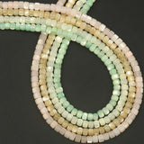 3x4mm Shell Beads Multicolor Round Shape Loose Spacer Beads 15inch