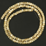 3x4mm Shell Beads Multicolor Round Shape Loose Spacer Beads 15inch