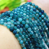 6mm Green Natural Stone Beads Cut&Faceted 60pcs/lot