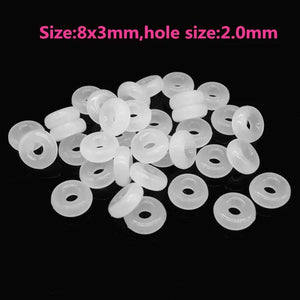 100Pcs Rubber Spacer Stopper Charms Bead European Bracelet DIY Accessories