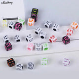 Acrylic Smiling Face Beads for DIY Bracelet