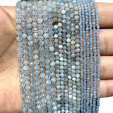 Faceted Light Aquamarine Round Gem Beads 2MM 3MM 4MM